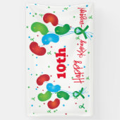 腎臓移植周年記念パーティーバナー 横断幕 (縦)