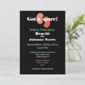 腎臓移植特典資金調達装置デザイン 招待状 (スタンド正面)