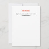 腎臓移植特典資金調達装置デザイン 招待状 (裏面)