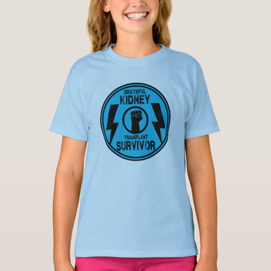 腎臓移植生存者 Tシャツ (正面)