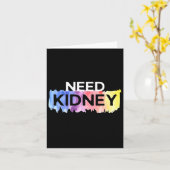 腎臓移植腎臓病認識度 カード (黄色い花)