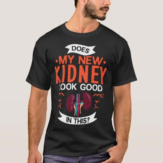 腎臓移植臓器疾患 Tシャツ (正面)
