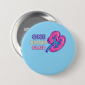 腎臓移植1本クラブ 缶バッジ (正面&裏面)