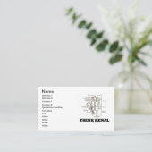 腎臓考えて下さい(腎臓腎臓Nephron) 名刺 (スタンド正面)