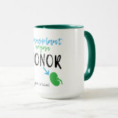 腎臓臓移植 マグカップ (正面右)