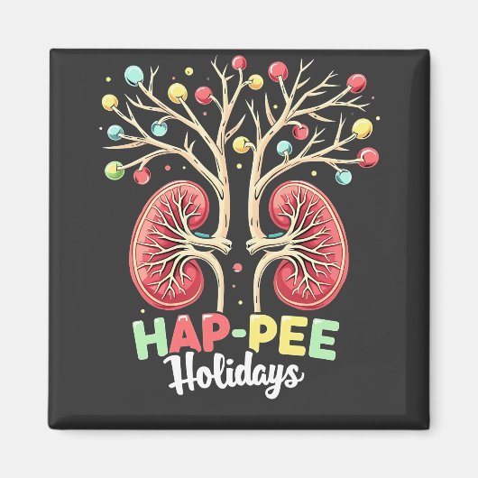 腎臓認識度, Hap-Pee Holidays，透析ユーモア マグネット (正面)