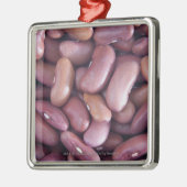腎臓豆のクローズアップ メタルオーナメント (左)
