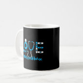 腎臓透析ナースラブステソスコープナース コーヒーマグカップ (正面左)