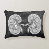 腎臓2スケッチ枕 アクセントクッション (正面)