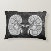 腎臓2スケッチ枕 アクセントクッション (裏面)