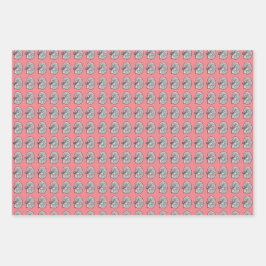 腎臓、バラ色、 ラッピングペーパーシート