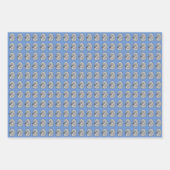 腎臓、青、 ラッピングペーパーシート (正面)