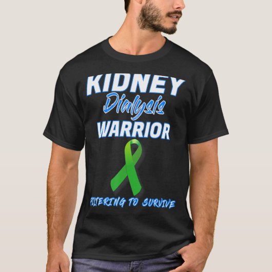 腎透析戦士の血液透析腹膜su tシャツ (正面)