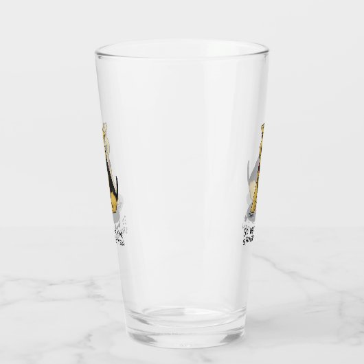 腐ったもし犬のウェルシュテリアを甘やかしたもの タンブラーグラス (左)