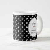 腐ったウェスティーウエストハイランドホワイトテリア ジャンボコーヒーマグカップ (正面右)