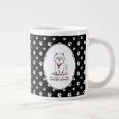 腐ったウェスティーウエストハイランドホワイトテリア ジャンボコーヒーマグカップ (右)