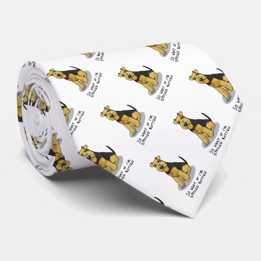 腐ったウェルシュテリア犬の腐った – かわいい ネクタイ (ロール)