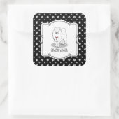 腐ったサモイドッグかわいいおもしろい態度 スクエアシール (バッグ)