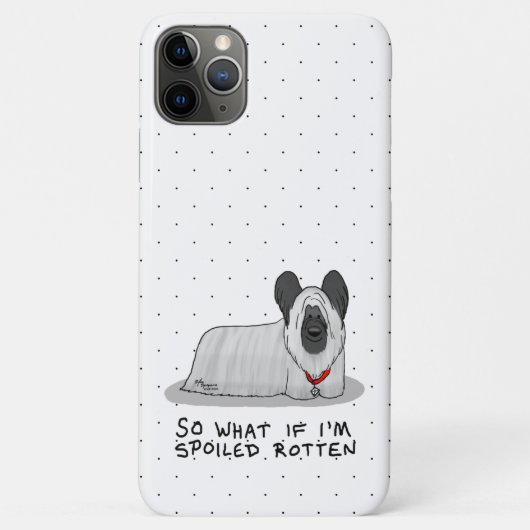 腐ったスカイテリア犬（シルバー）かわいいおもしろい Case-Mate iPhoneケース (裏面)
