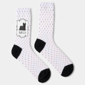 腐ったスカイテリア犬（黒）かわいいおもしろい ソックス (右)