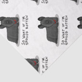 腐ったスカイテリア犬(黒)かわいいおもしろい 薄葉紙 (詳細)
