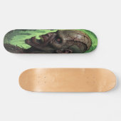 腐ったゾンビの顔 - ホラー スケートボード (横)
