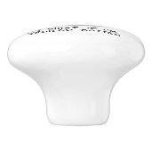 腐ったビーグル(トリカラー3)犬おもしろい セラミックノブ (側面)