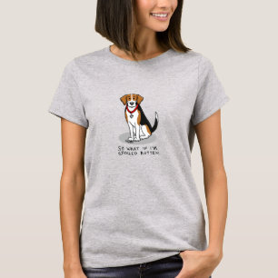 腐ったビーグル（トリカラー3）犬おもしろい Tシャツ