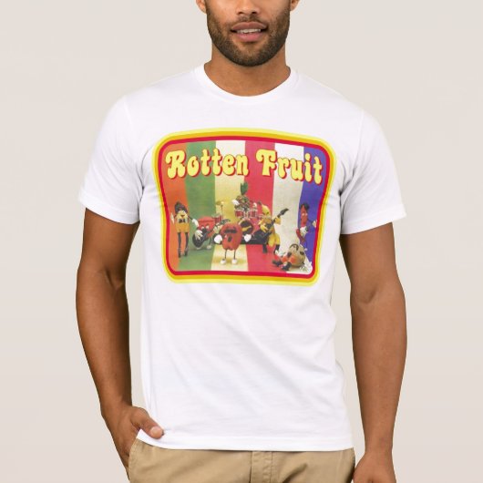 腐ったフルーツの元のプリントのティー Tシャツ (正面)