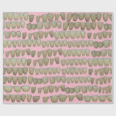 腐った歯の歯科歯科歯列矯正ピンク ラッピングペーパー (フラット)