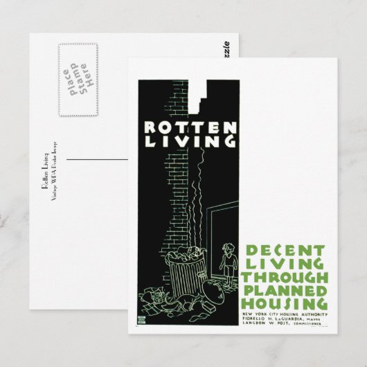 腐った生活 ポストカード (正面/裏面)