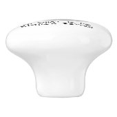 腐った腐ったイエロー・ラブラドール・レトリーバーラブラドールリトリエおもしろいバー セラミックノブ (側面)