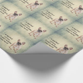 腐った腐ったフランスのブルドッグがここに住む ラッピングペーパー (角)