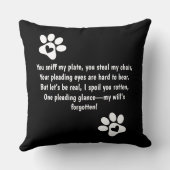 腐った腐ったペットの写真装飾用クッション クッション (裏面)