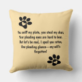 腐った腐ったペットの写真装飾用クッション クッション (裏面)