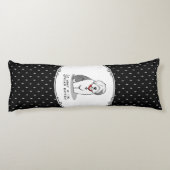 腐った腐った古いイギリスの牧羊犬(灰色1おもしろい) ボディピロー (裏面)