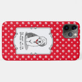 腐った腐った古いイギリスの牧羊犬(灰色1おもしろい) Case-Mate iPhoneケース (裏面(横))