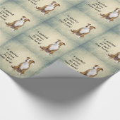 腐った腐った牡牛がここに住んでいる ラッピングペーパー (角)