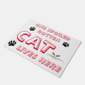 腐った腐った猫 ドアマット (アングル)