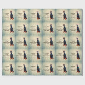 腐った腐った腐った（犬）ドーベルマン・ピンシェルがここに住んでいる ラッピングペーパー (フラット)