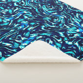 腐った青とシアンの曲線 シェルパブランケット (3/4)