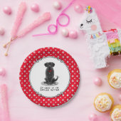 腐った黒いラボラブラドールレトリエバードッグ ペーパープレート (パーティー)