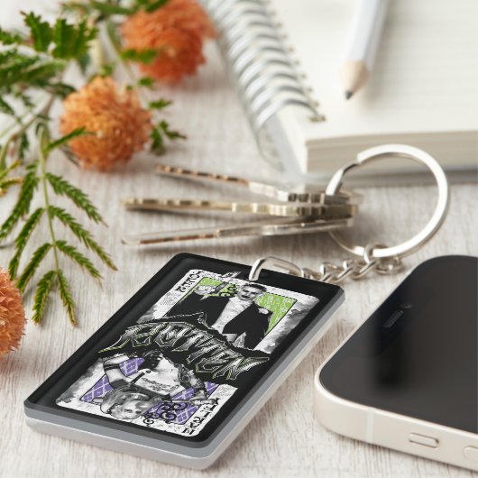 腐っている自殺の分隊|のジョーカー及びハーレー キーホルダー (正面右)