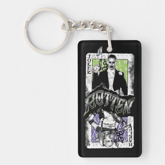 腐っている自殺の分隊|のジョーカー及びハーレー キーホルダー (正面)