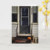 「腐るカボチャが待っている」ハローエンカード カード (黄色い花)