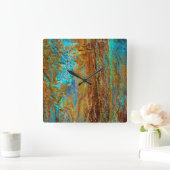 腐カラフル食 スクエア壁時計 (ホーム)