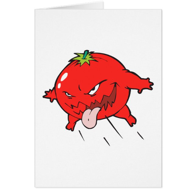 腐怒ったトマトのキャラクター (正面)