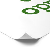 腐敗した攻撃モラル – 腐敗引用文 ポスター (角)