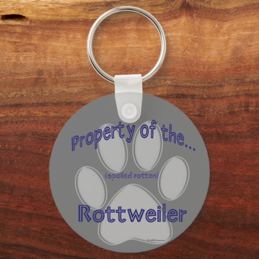 腐敗した腐ったロットワイラーキーチェーンの特性 キーホルダー (裏面)