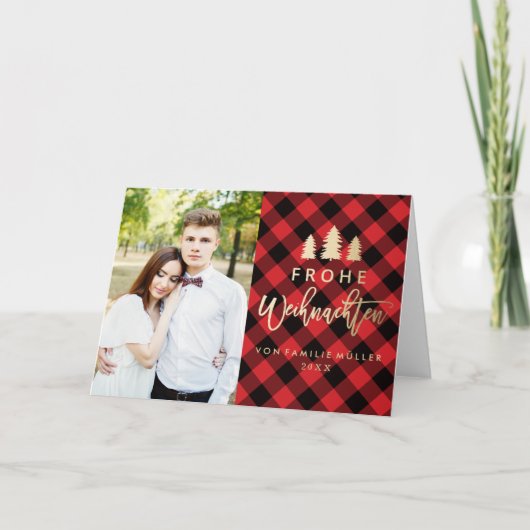 腐敗Kariert | Weihnachtskarte シーズンカード (正面)